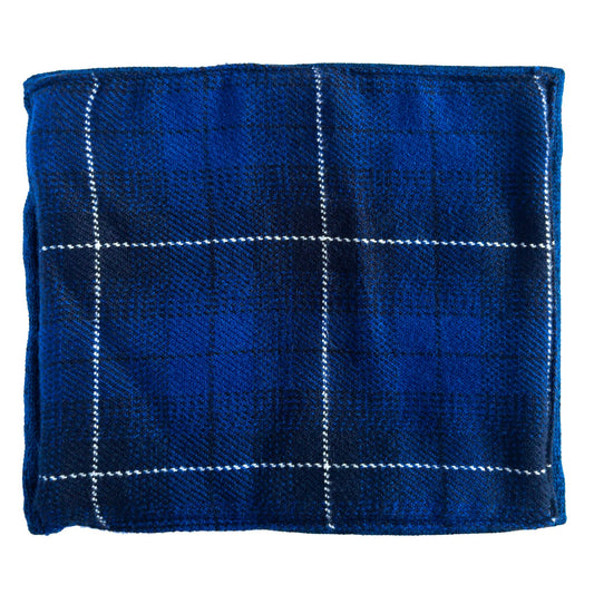 Blue/White/Black Lambs Wool Snood - GoodSnood