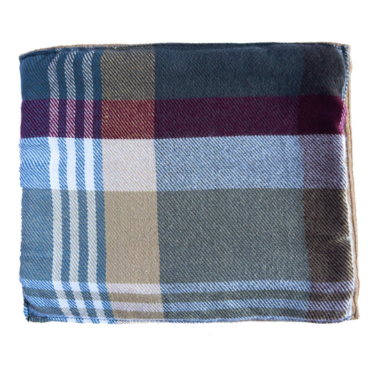 Burgandy/Beige Lambs Wool Snood - GoodSnood
