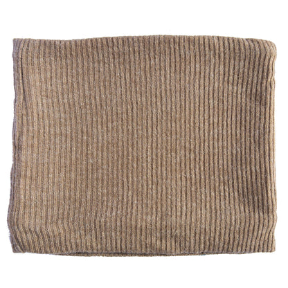 Burgandy/Beige Lambs Wool Snood - GoodSnood