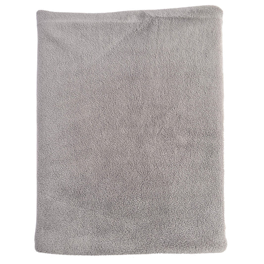 Grey Stretched Velvet Snood - GoodSnood