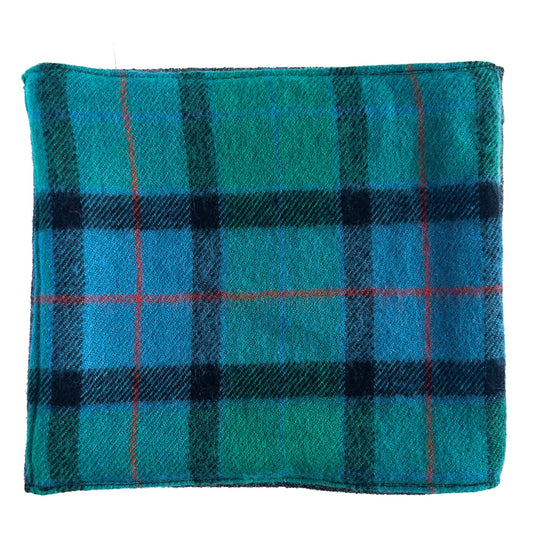 Light Blue/Green/Red Lambs Wool Snood - GoodSnood