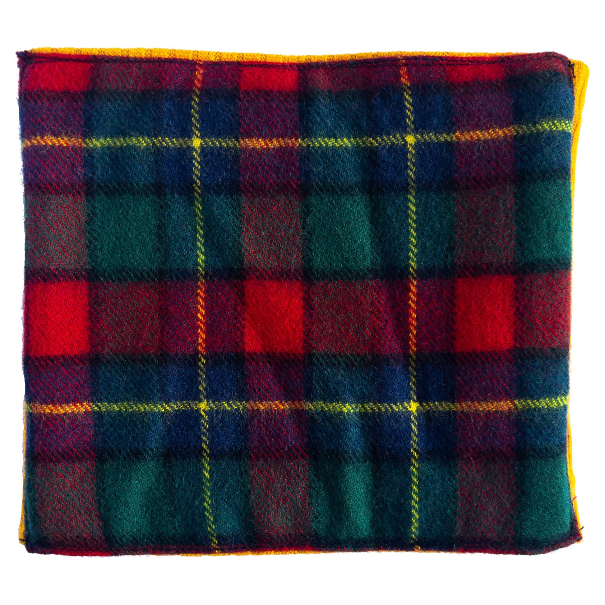 Red/Blue/Yellow Check Lambs Wool Snood - GoodSnood