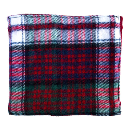 Red/White Check Lambs Wool Snood - GoodSnood